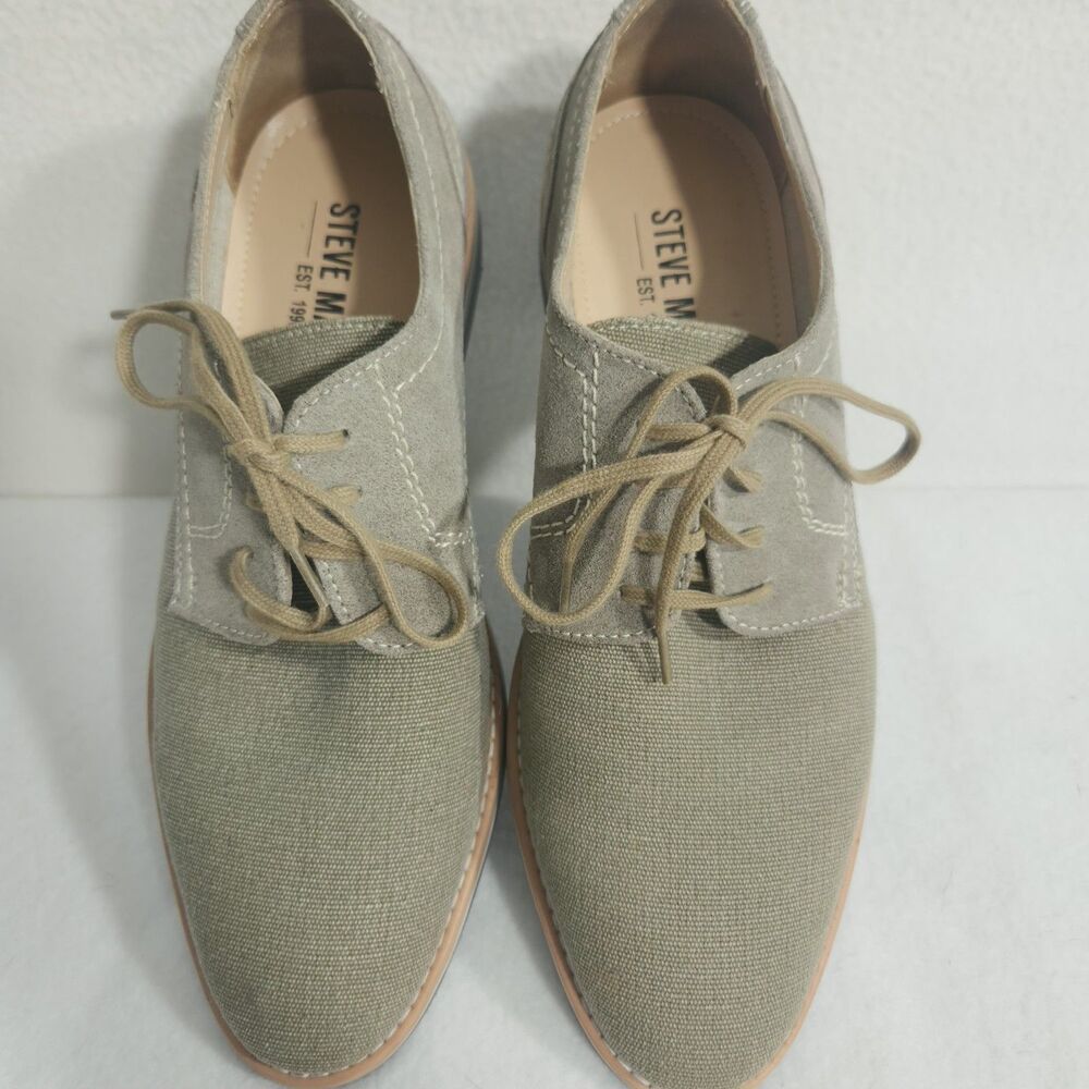 NEW STEVE MADDEN STOKER TAUPE OXFORD SHOES MENS 9 OXFORDS